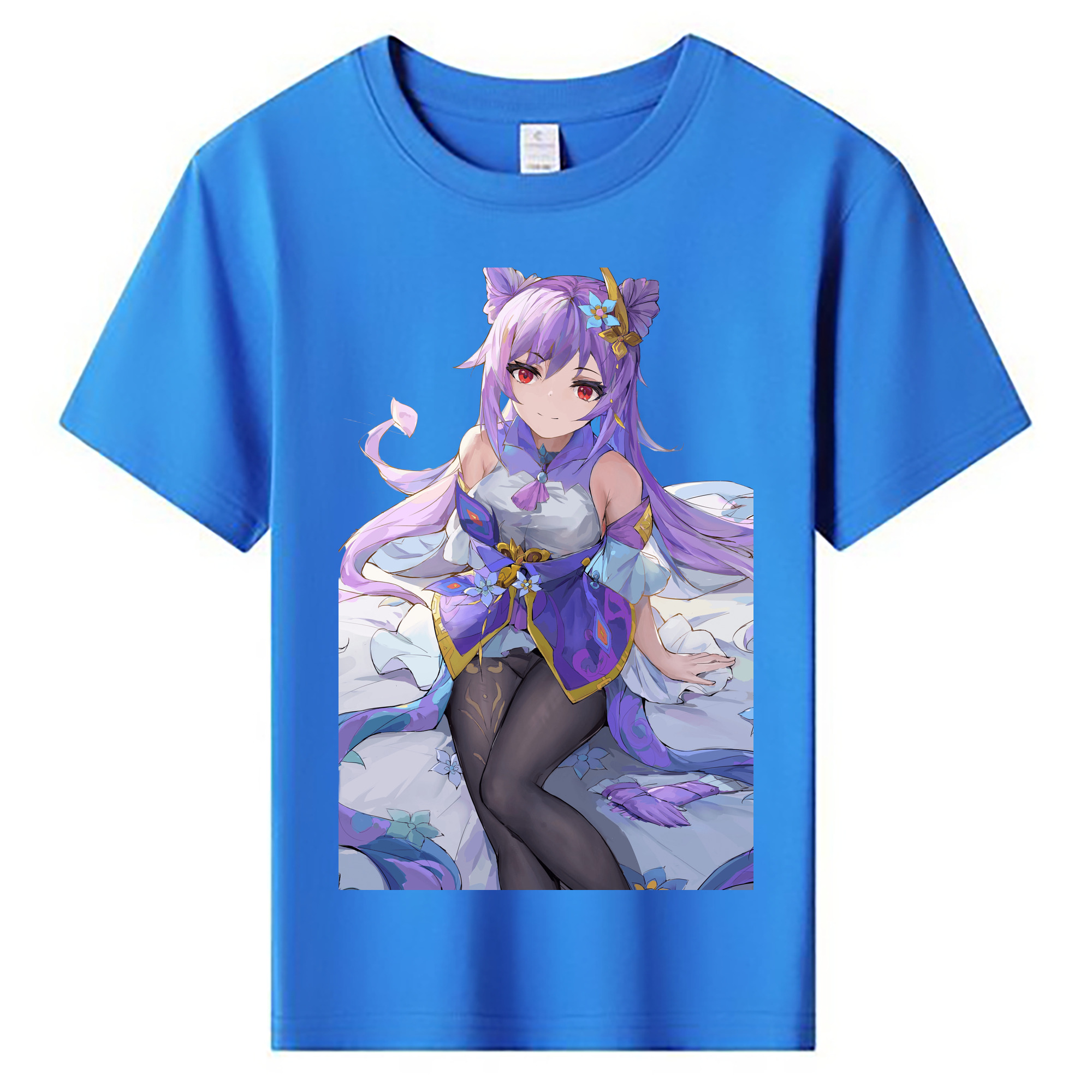 げんし神 刻晴 こくせい genshin Kokusei 綿100％キッズTシャツ（フロントプリント）